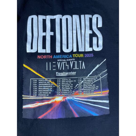 Deftones 2025 North America Tour Tee Black Graphic L - Picture 6 of 7